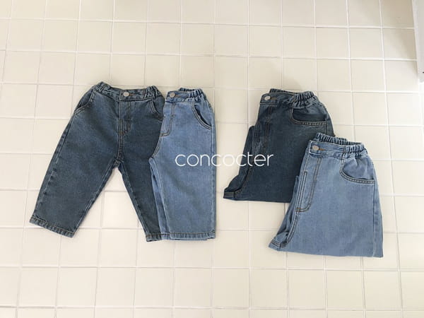 CONCOCTER - Korean Children Fashion - #Kfashion4kids - Basic Fit Denim Pants with Mom - 2