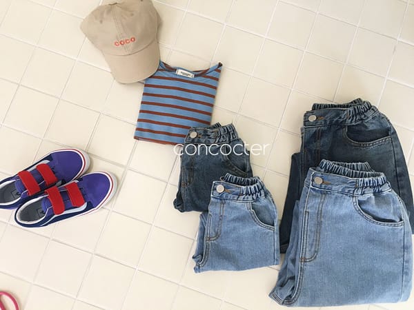 CONCOCTER - Korean Children Fashion - #Kfashion4kids - Basic Fit Denim Pants with Mom - 5
