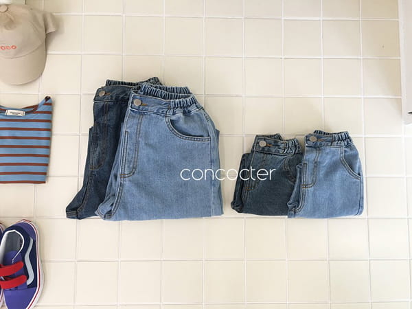 CONCOCTER - Korean Children Fashion - #Kfashion4kids - Basic Fit Denim Pants with Mom - 6