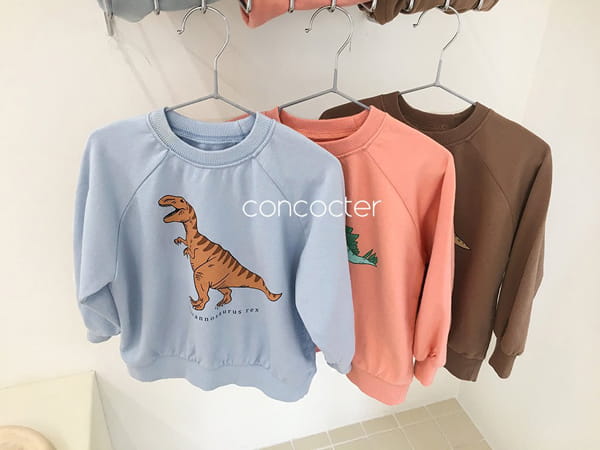 CONCOCTER - Korean Children Fashion - #Kfashion4kids - Dino Mini Top Bottom Set - 2