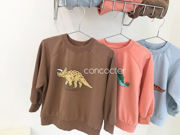 CONCOCTER - Korean Children Fashion - #Kfashion4kids - Dino Mini Top Bottom Set - 4