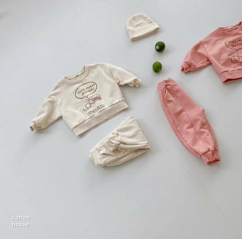 COTTON HOUSE - Korean Children Fashion - #Kfashion4kids - Butter Top Bottom Set - 2