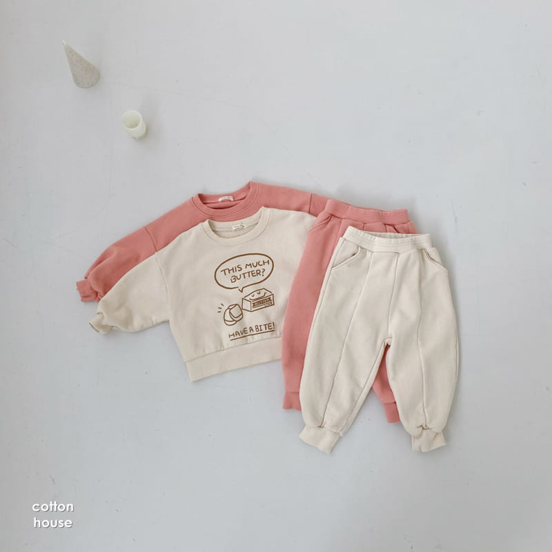 COTTON HOUSE - Korean Children Fashion - #Kfashion4kids - Butter Top Bottom Set - 3