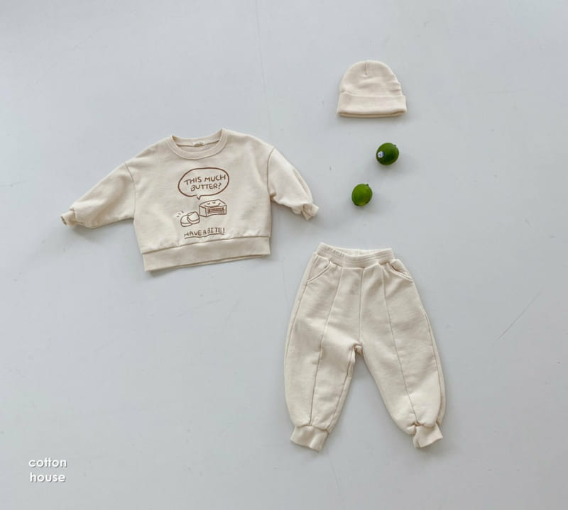 COTTON HOUSE - Korean Children Fashion - #Kfashion4kids - Butter Top Bottom Set - 4