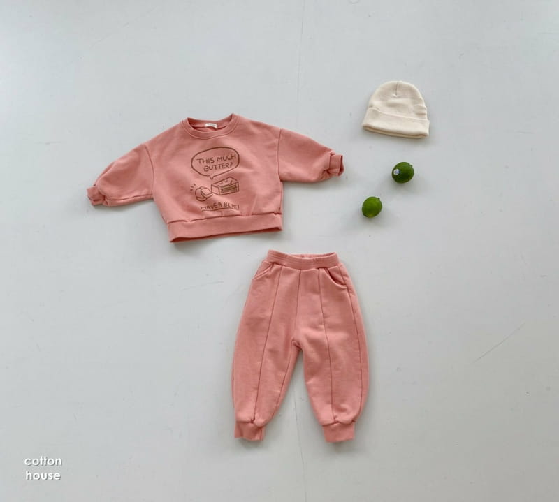 COTTON HOUSE - Korean Children Fashion - #Kfashion4kids - Butter Top Bottom Set - 5