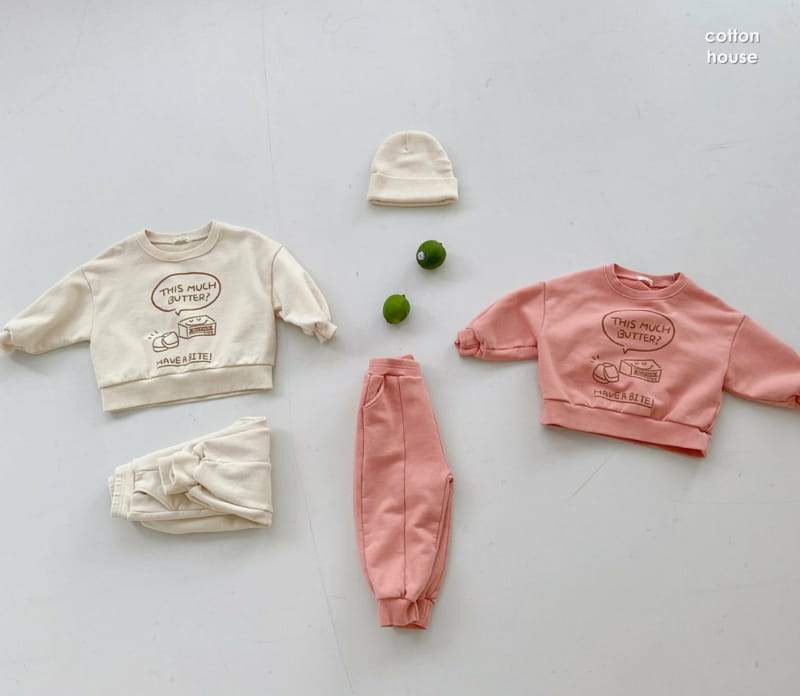 COTTON HOUSE - Korean Children Fashion - #Kfashion4kids - Butter Top Bottom Set - 6