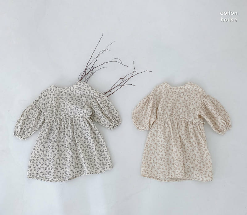 COTTON HOUSE - Korean Children Fashion - #Kfashion4kids - Judie Flower One-piece - 11