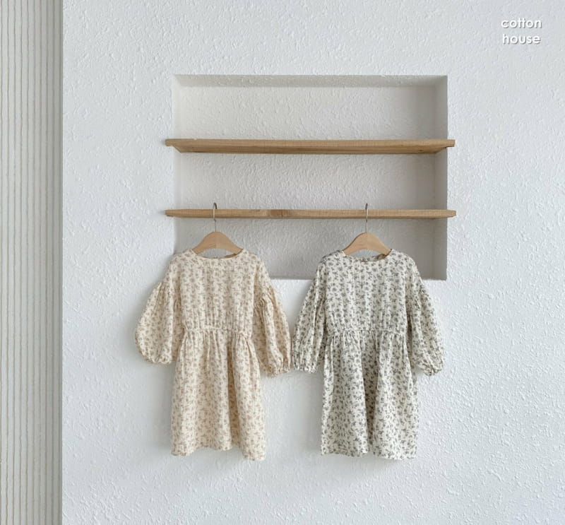 COTTON HOUSE - Korean Children Fashion - #Kfashion4kids - Judie Flower One-piece - 3
