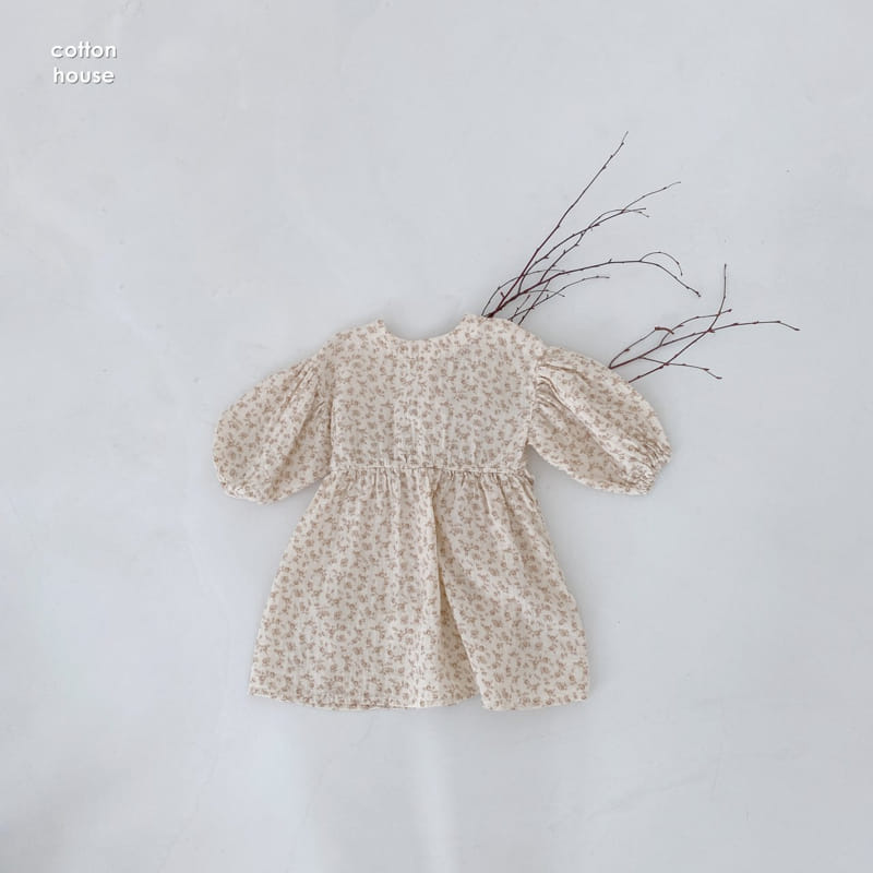 COTTON HOUSE - Korean Children Fashion - #Kfashion4kids - Judie Flower One-piece - 6