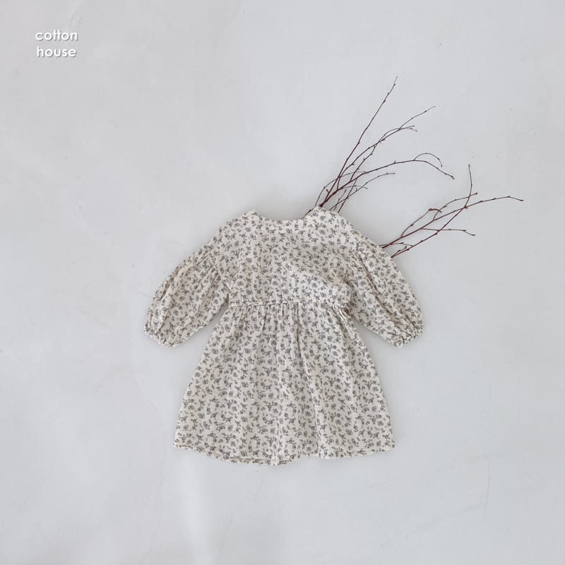 COTTON HOUSE - Korean Children Fashion - #Kfashion4kids - Judie Flower One-piece - 7