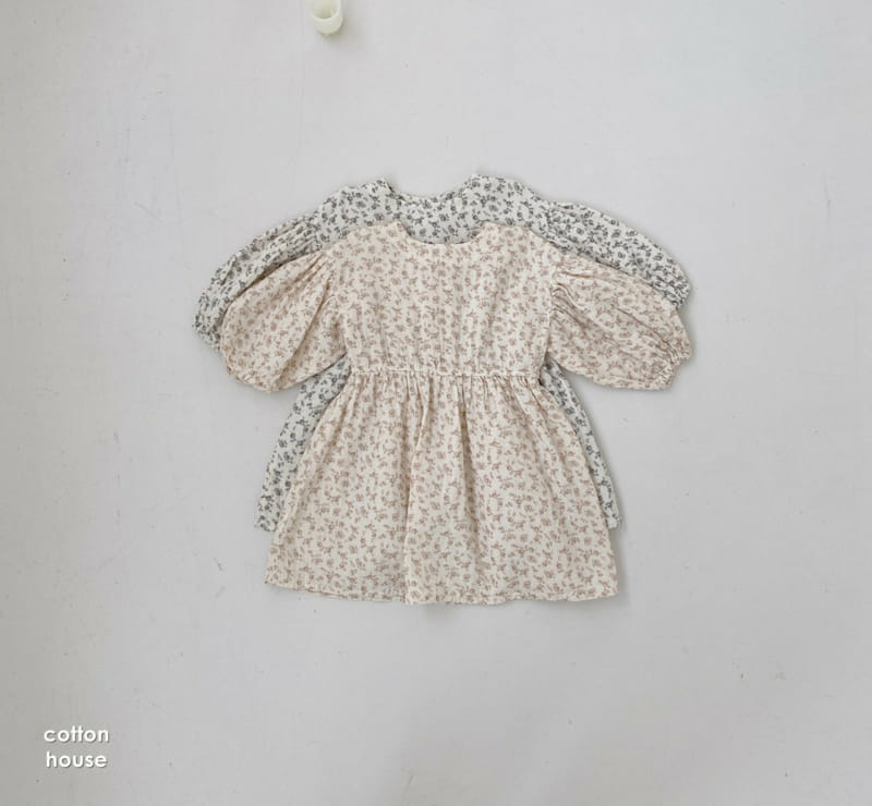 COTTON HOUSE - Korean Children Fashion - #Kfashion4kids - Judie Flower One-piece - 8
