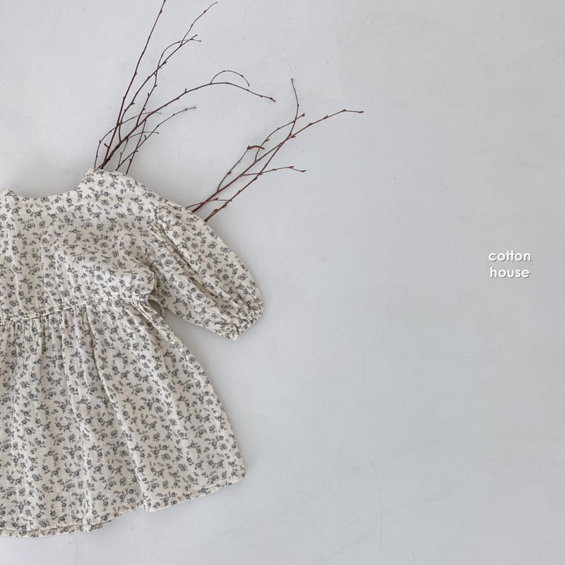 COTTON HOUSE - Korean Children Fashion - #Kfashion4kids - Judie Flower One-piece - 9