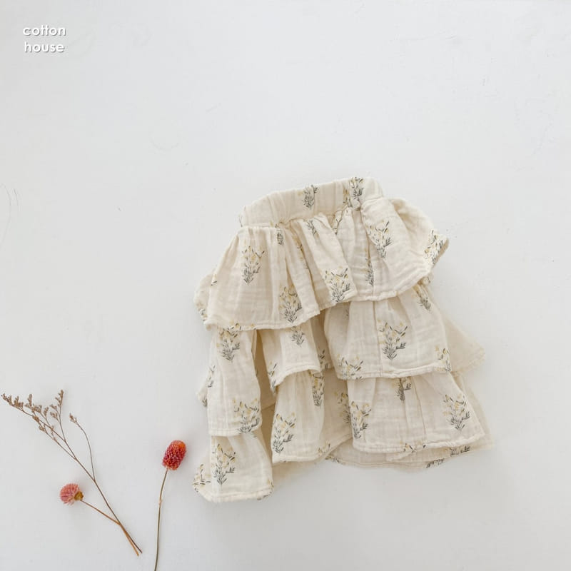 COTTON HOUSE - Korean Children Fashion - #Kfashion4kids - Flower Cancan Skirt
