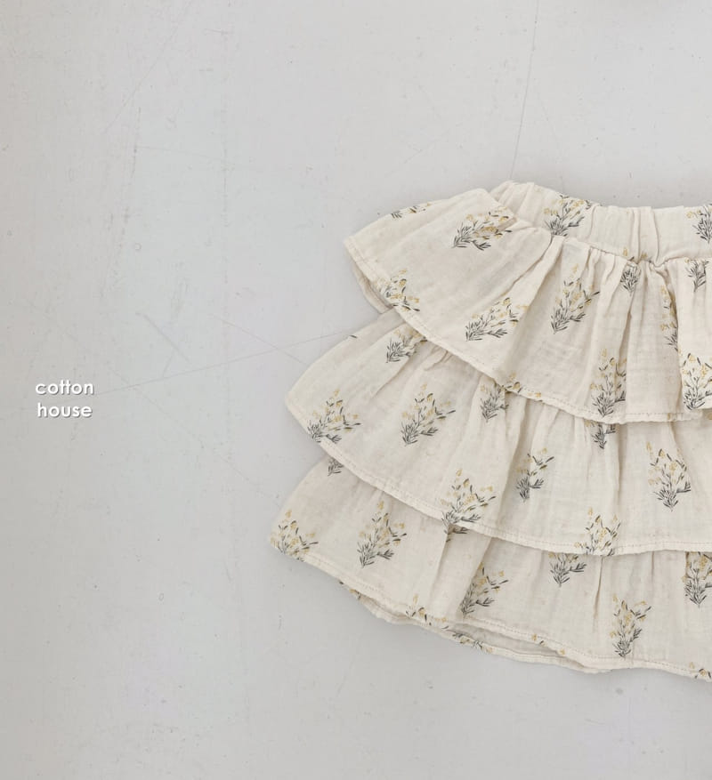 COTTON HOUSE - Korean Children Fashion - #Kfashion4kids - Flower Cancan Skirt - 6