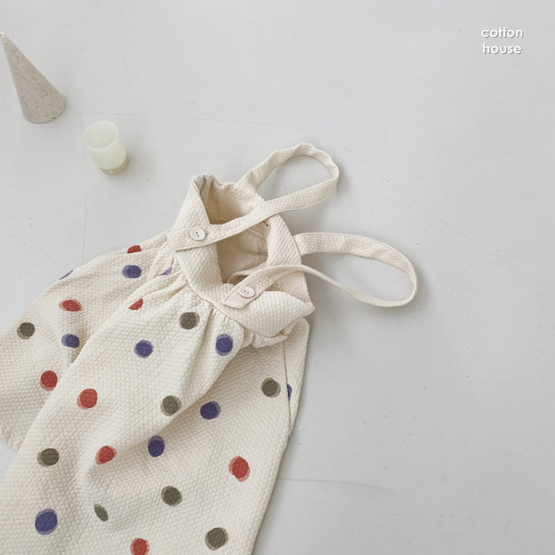 COTTON HOUSE - Korean Children Fashion - #Kfashion4kids - Multi Dot One-piece - 4