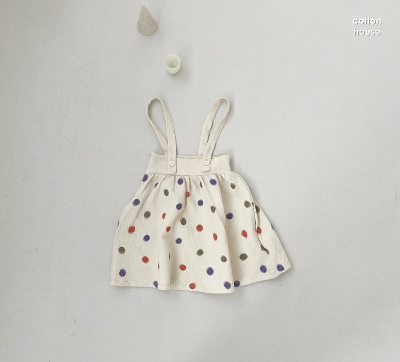 COTTON HOUSE - Korean Children Fashion - #Kfashion4kids - Multi Dot One-piece - 5