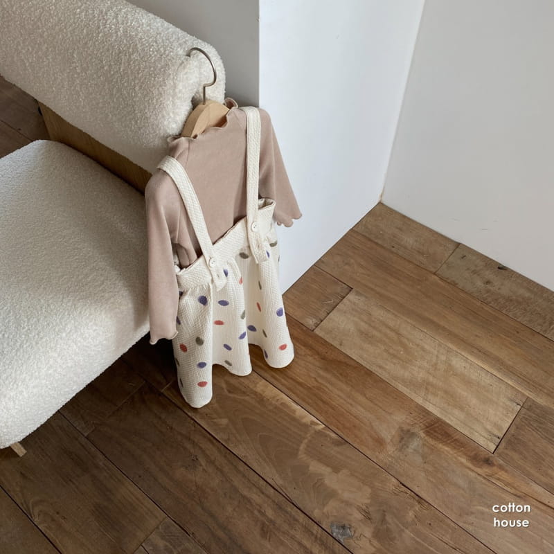 COTTON HOUSE - Korean Children Fashion - #Kfashion4kids - Multi Dot One-piece - 8