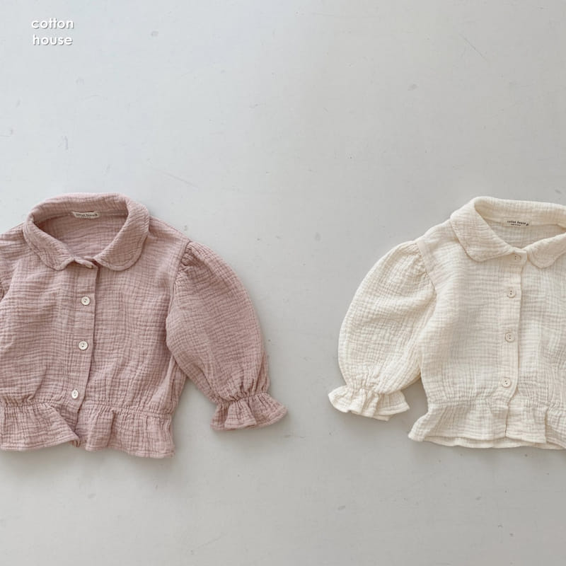COTTON HOUSE - Korean Children Fashion - #Kfashion4kids - Harmony Collar Blouse - 11