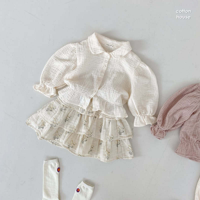 COTTON HOUSE - Korean Children Fashion - #Kfashion4kids - Harmony Collar Blouse - 2