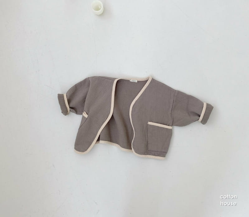 COTTON HOUSE - Korean Children Fashion - #Kfashion4kids - Colored Piping Cardigan - 10