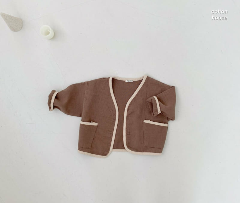 COTTON HOUSE - Korean Children Fashion - #Kfashion4kids - Colored Piping Cardigan - 11