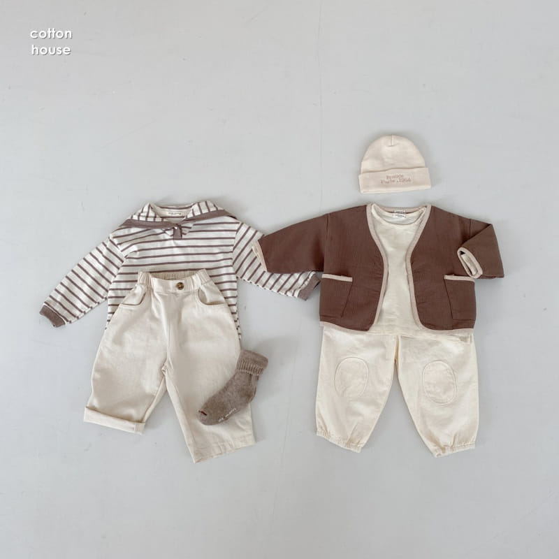 COTTON HOUSE - Korean Children Fashion - #Kfashion4kids - Colored Piping Cardigan - 12