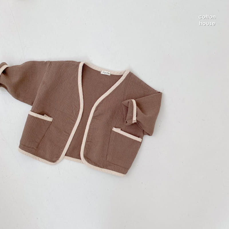 COTTON HOUSE - Korean Children Fashion - #Kfashion4kids - Colored Piping Cardigan - 5