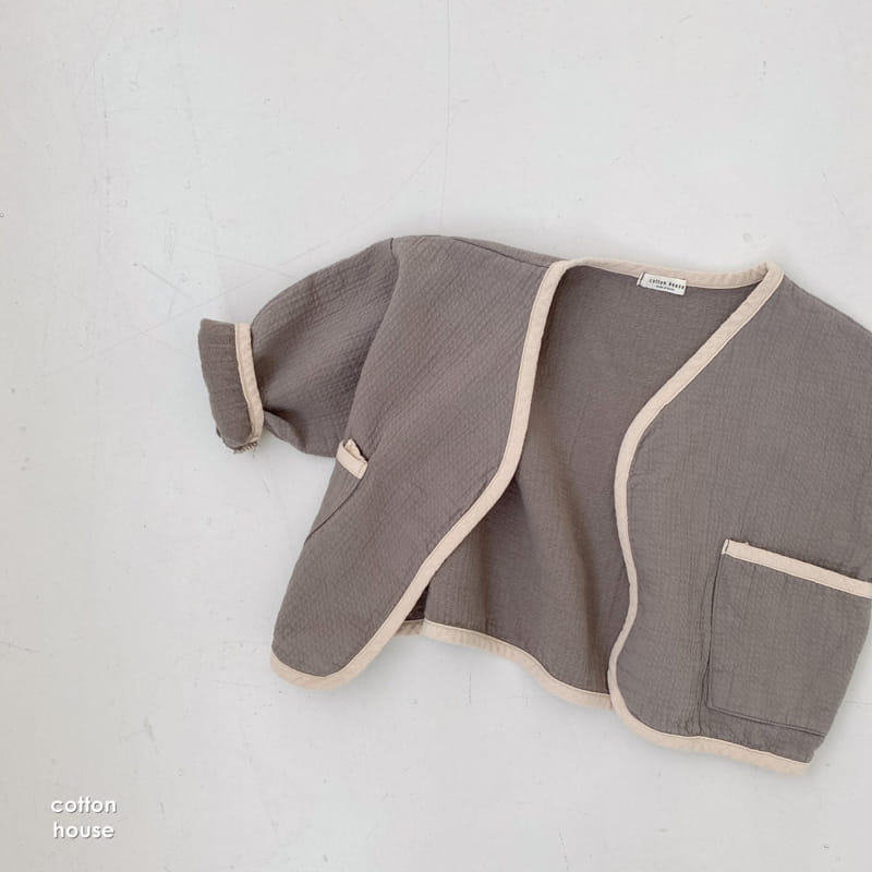 COTTON HOUSE - Korean Children Fashion - #Kfashion4kids - Colored Piping Cardigan - 6