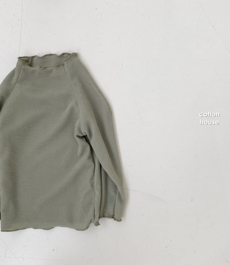 COTTON HOUSE - Korean Children Fashion - #Kfashion4kids - Raglan Half Turtleneck Tee - 11