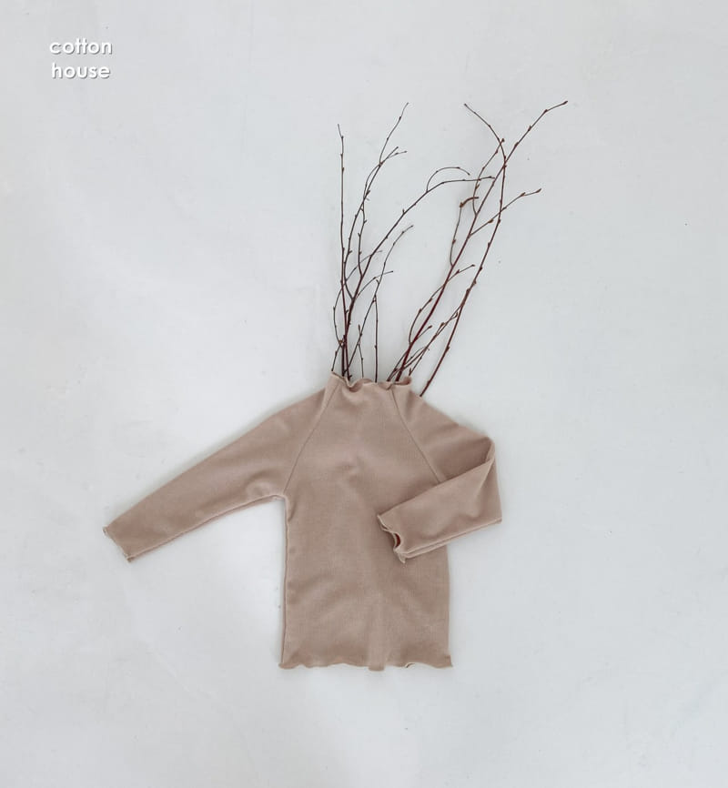 COTTON HOUSE - Korean Children Fashion - #Kfashion4kids - Raglan Half Turtleneck Tee - 8
