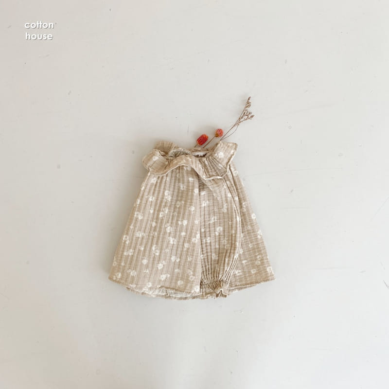 COTTON HOUSE - Korean Children Fashion - #Kfashion4kids - Frill Neck Blouse - 4