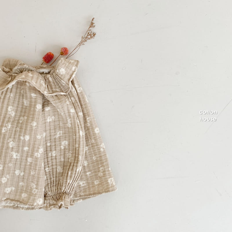 COTTON HOUSE - Korean Children Fashion - #Kfashion4kids - Frill Neck Blouse - 6