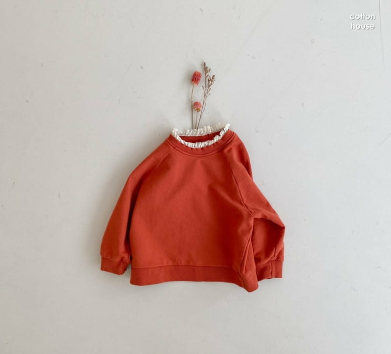 COTTON HOUSE - Korean Children Fashion - #Kfashion4kids - Lace Collar Pullover