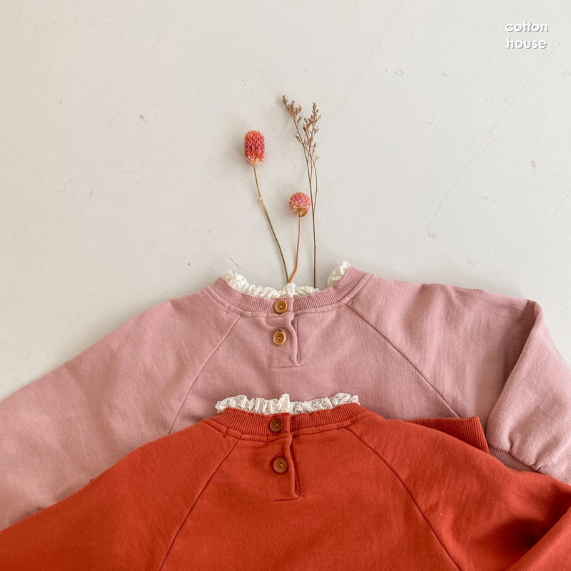 COTTON HOUSE - Korean Children Fashion - #Kfashion4kids - Lace Collar Pullover - 4