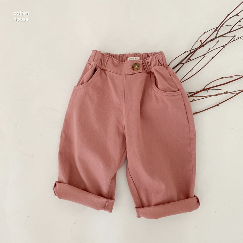 COTTON HOUSE - Korean Children Fashion - #Kfashion4kids - Twill Half Baggy Pants - 12