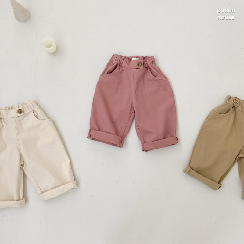 COTTON HOUSE - Korean Children Fashion - #Kfashion4kids - Twill Half Baggy Pants - 2