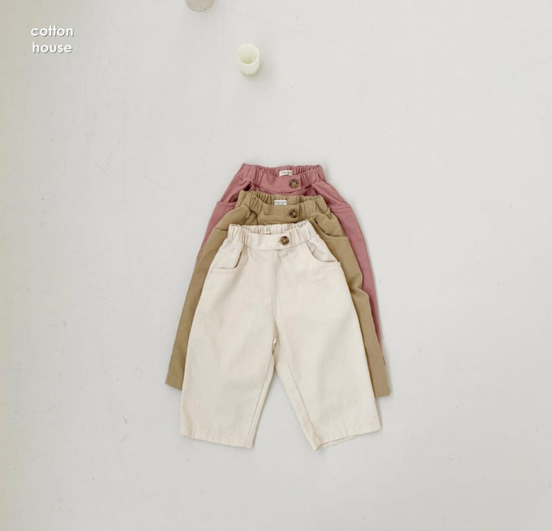COTTON HOUSE - Korean Children Fashion - #Kfashion4kids - Twill Half Baggy Pants - 3