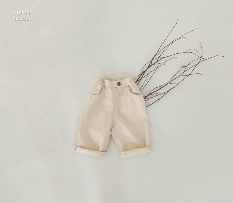 COTTON HOUSE - Korean Children Fashion - #Kfashion4kids - Twill Half Baggy Pants - 5