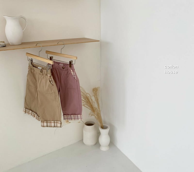 COTTON HOUSE - Korean Children Fashion - #Kfashion4kids - Check Straight Pants - 12