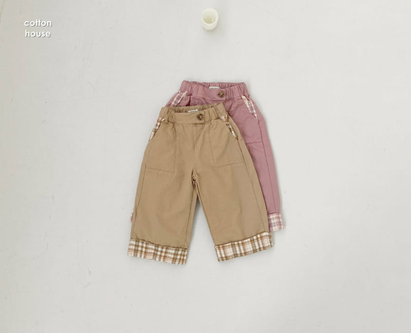 COTTON HOUSE - Korean Children Fashion - #Kfashion4kids - Check Straight Pants - 3