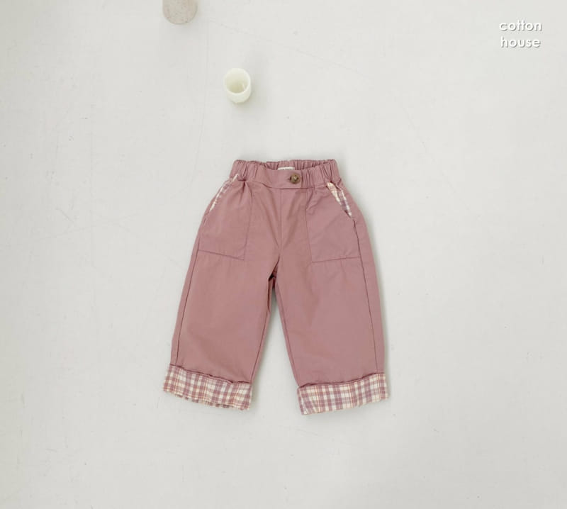 COTTON HOUSE - Korean Children Fashion - #Kfashion4kids - Check Straight Pants - 4