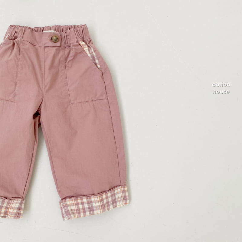 COTTON HOUSE - Korean Children Fashion - #Kfashion4kids - Check Straight Pants - 6
