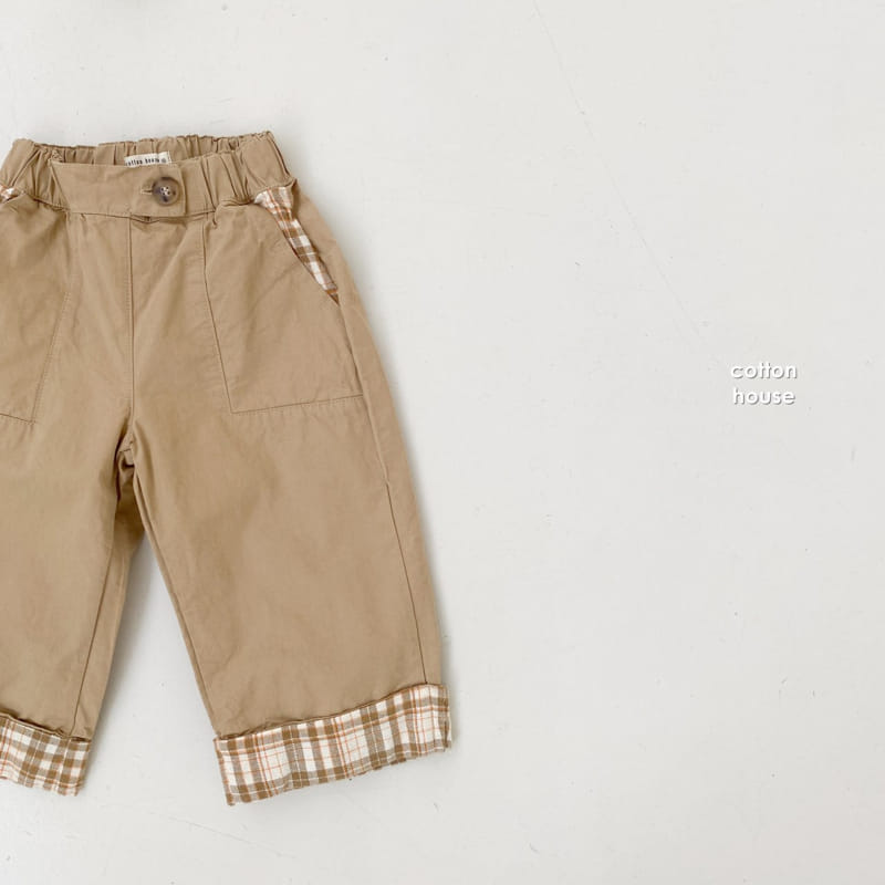 COTTON HOUSE - Korean Children Fashion - #Kfashion4kids - Check Straight Pants - 7