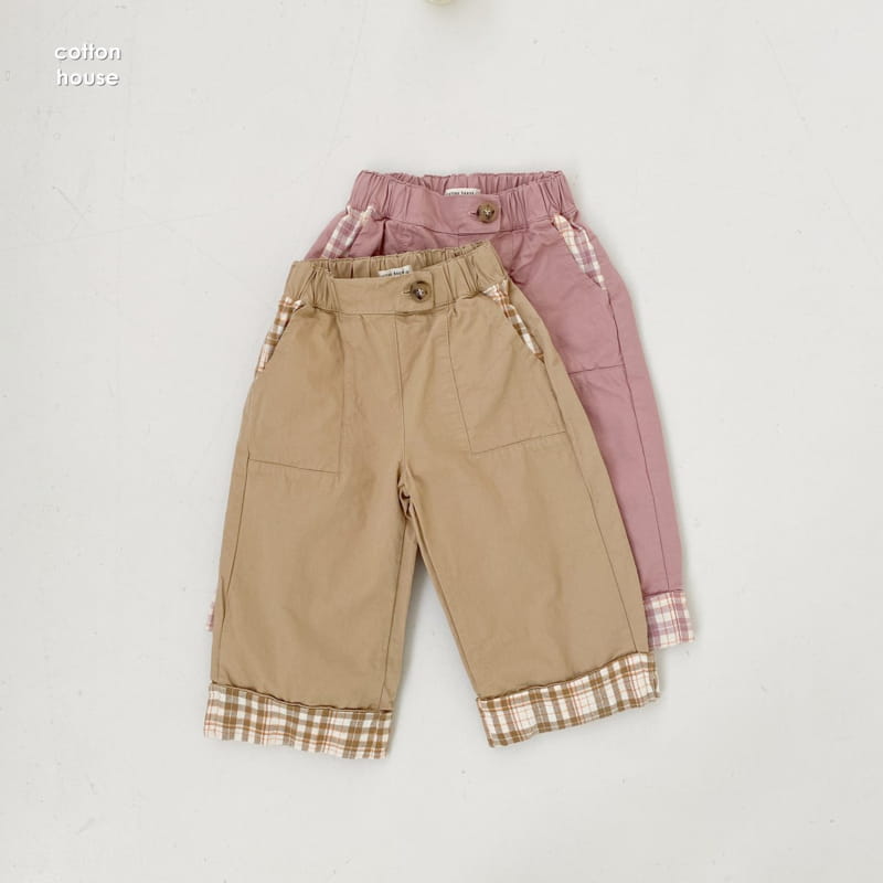 COTTON HOUSE - Korean Children Fashion - #Kfashion4kids - Check Straight Pants - 8