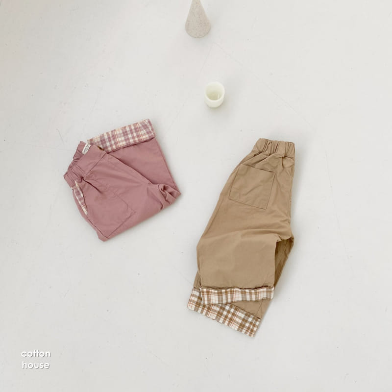 COTTON HOUSE - Korean Children Fashion - #Kfashion4kids - Check Straight Pants - 9