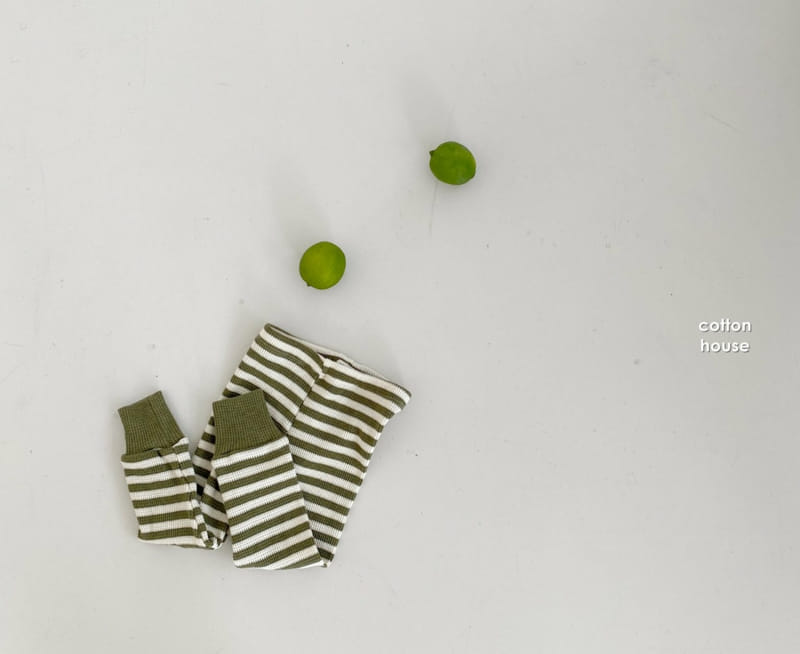 COTTON HOUSE - Korean Children Fashion - #Kfashion4kids - Waffle Stripe Leggings - 11