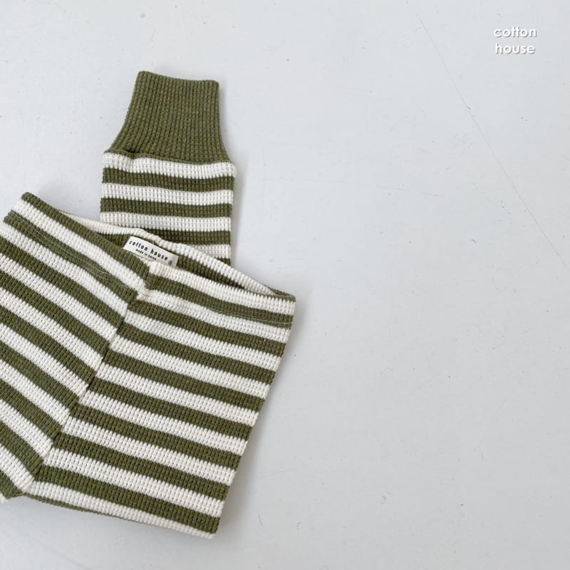 COTTON HOUSE - Korean Children Fashion - #Kfashion4kids - Waffle Stripe Leggings - 5