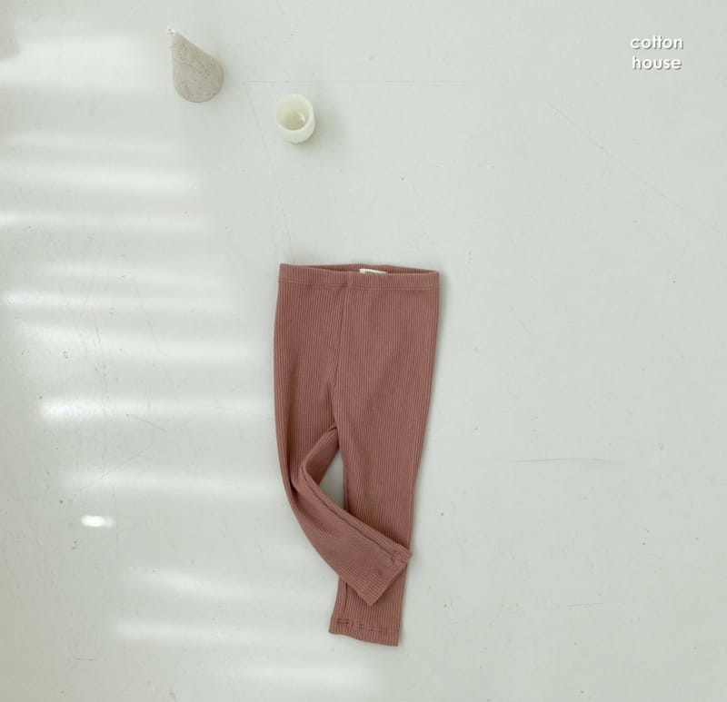 COTTON HOUSE - Korean Children Fashion - #Kfashion4kids - Rib Leggings - 4