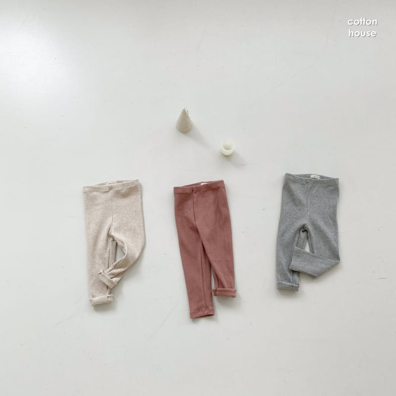 COTTON HOUSE - Korean Children Fashion - #Kfashion4kids - Rib Leggings - 7