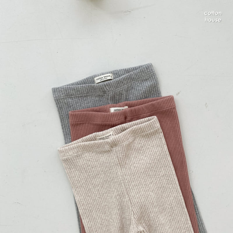 COTTON HOUSE - Korean Children Fashion - #Kfashion4kids - Rib Leggings - 8
